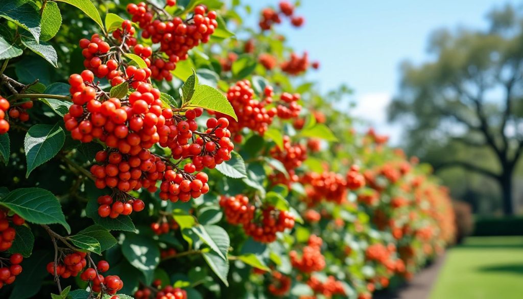 découvrez comment garnir votre haie avec le pyracantha, le buisson ardent, pour une haie colorée et résistante toute l'année.