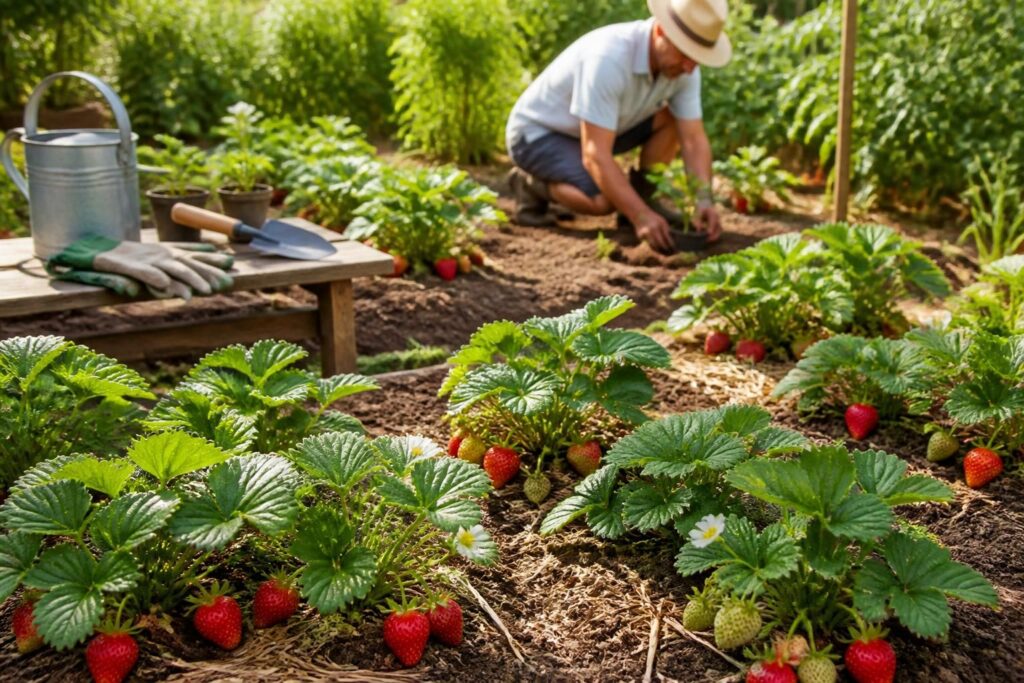 découvrez quand planter un fraisier, comment l'entretenir et quelles sont les meilleures variétés pour réussir votre culture de fraises savoureuses.