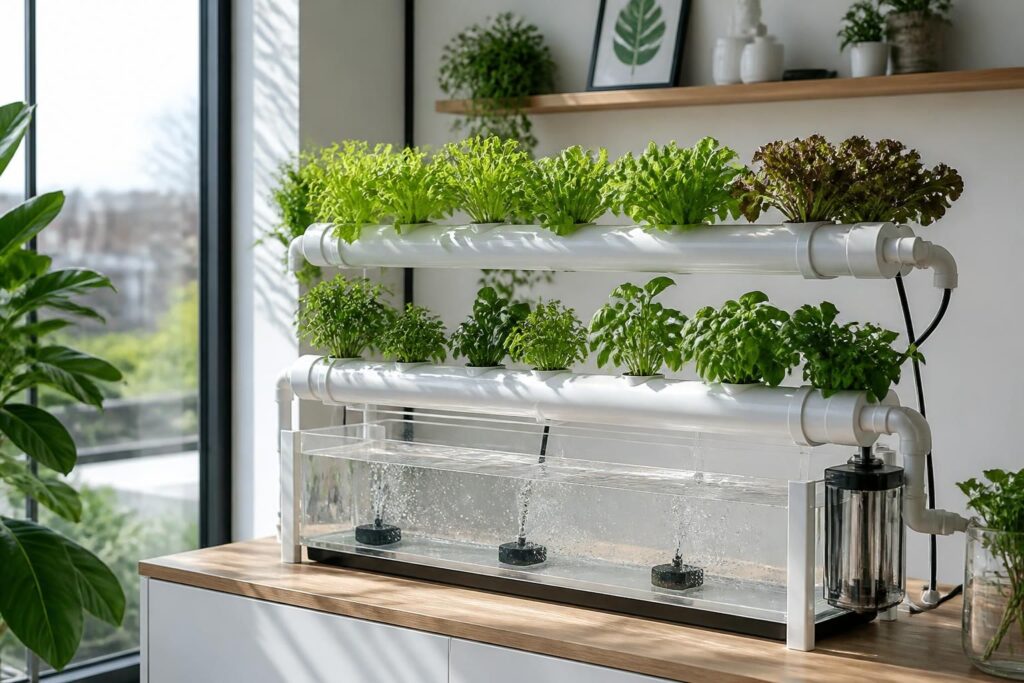 découvrez comment cultiver vos plantes facilement chez vous grâce à l'hydroponie, une méthode sans terre idéale pour un jardinage moderne et efficace.