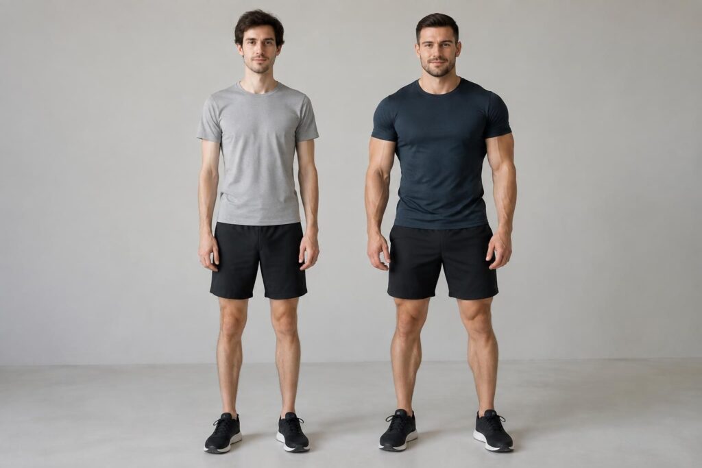 découvrez la définition d’un homme fin et les différences entre une silhouette fine et un corps musclé.